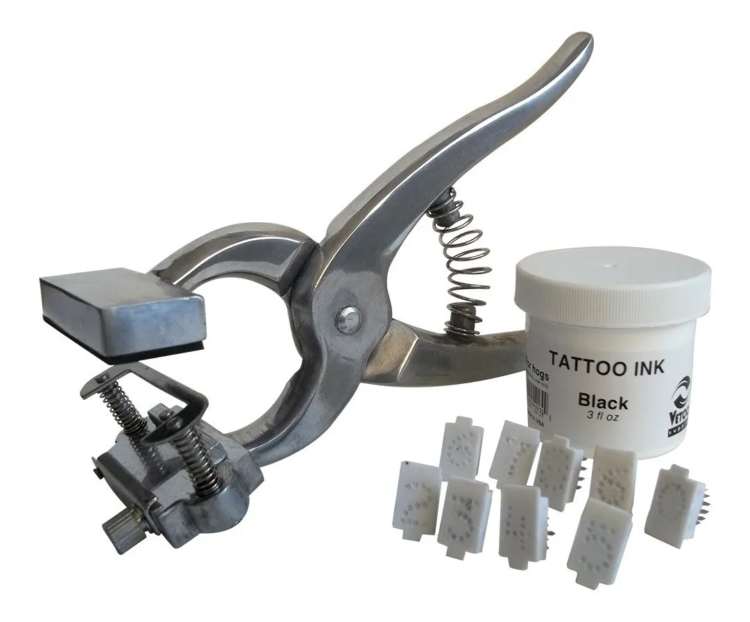 Set Tatuador Estándar 5/16 (incluye 1 set de numeros y 1 tinta negra)
