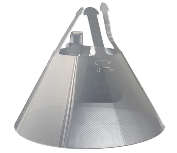 Fabricado en plástico transparente opaco, ligero resistente, flexible y duradero. Sistema de ajuste fácil y rápido. Evita que tu mascota se toque heridas de el cuerpo o cabeza. 2